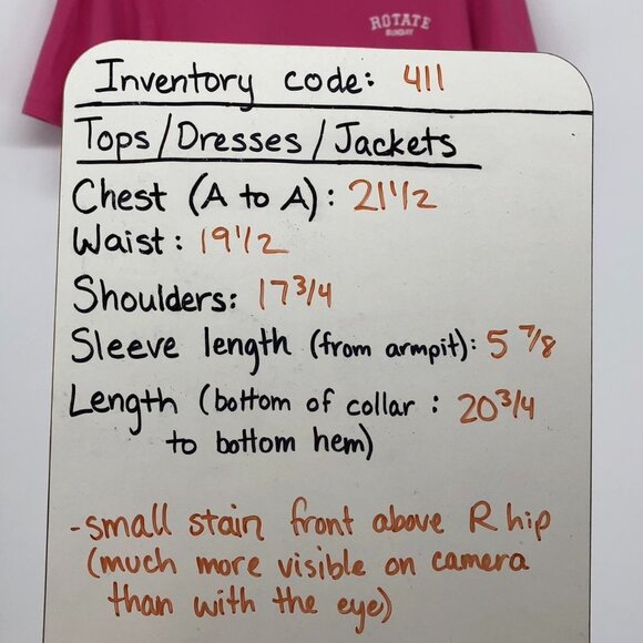 Rotate Birger Christensen Aster Sunday T-Shirt in Carmine Rose pink Size XS - Picture 15 of 16